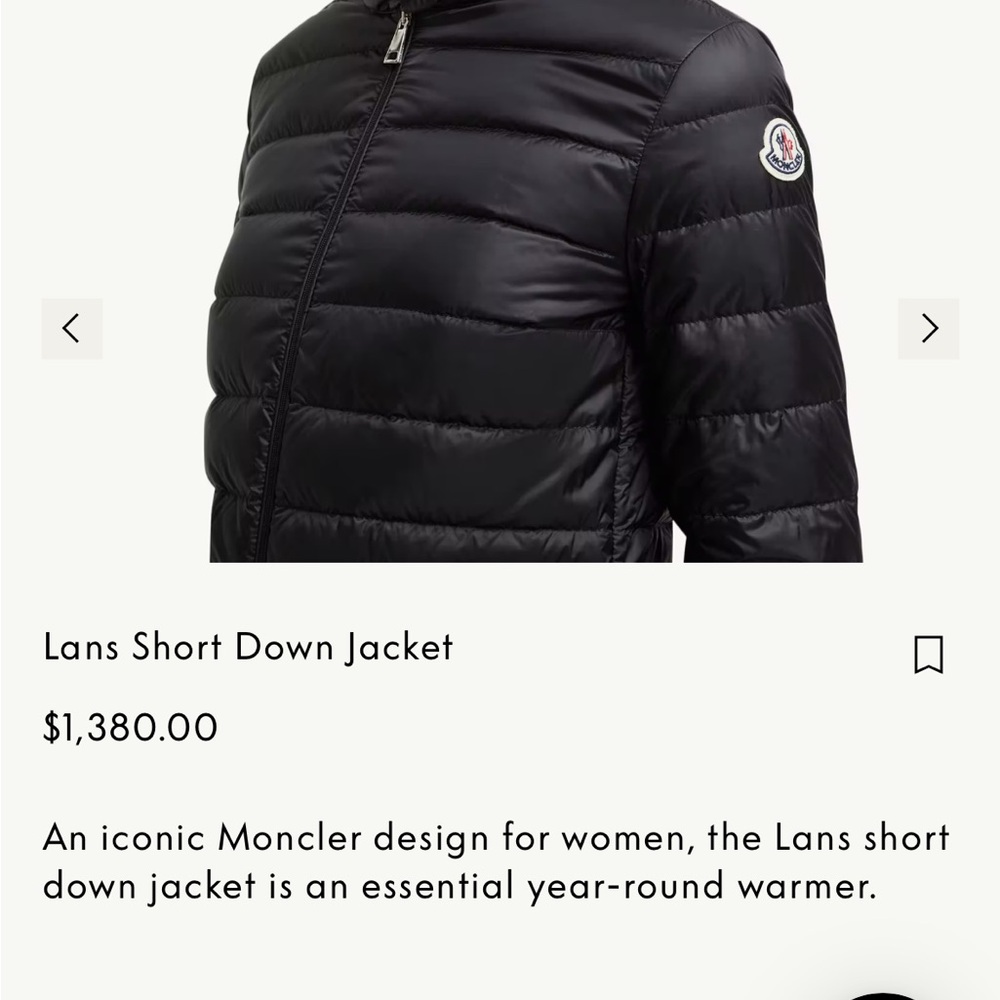 Moncler Black Quilted Puffer Jacket - Picture 10 of 10